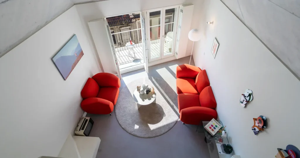 Sala de Estar de Alojamento Local gerido pela Host Wise