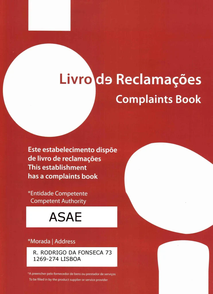 Sinalética Livro de Reclamações